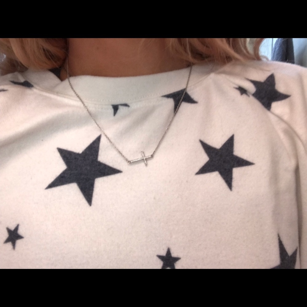 Sterling silver cross necklace